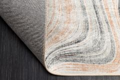 Moderner Teppich EARTH 230x160cm beige grau multicolor Flachgewebe Indoor-Teppich