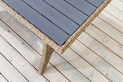 Outdoor Sitzgruppe MONACO 240cm natur Polyrattan Gartenmöbel-Set Ecklounge wetterfest