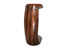 Massives Weinregal BODEGA 97cm coffee braun Pinie Fass-Bartisch für 24 Flaschen