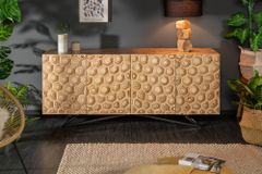 Massives Sideboard ORGANIC LIVING 175cm Mangoholz organisches Design