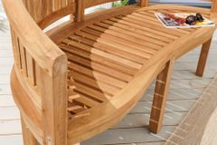 Massive Gartenbank XXL EMPIRE TEAK 150cm natur Teakholz