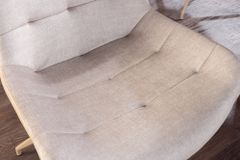 Design Stuhl DIVANI champagner beige Samt Metallgestell
