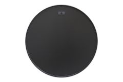 Runder Wandspiegel PORTRAIT 60cm schwarz mit Metallrahmen