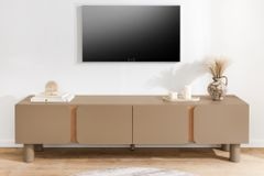 TV-Lowboard COSMO 180cm greige Eiche Soft Close Stauraum