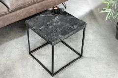 Moderner Beistelltisch ARCHITECTURE 45cm graphit Metallgestell