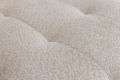 Modernes Big Sofa ROYAL 295cm champagner beige Bouclé Federkern XXL-Couch
