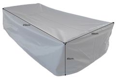 Wetterfeste Schutzhaube PRESTIGE PROTECT 210cm anthrazit Sonnenliege Abdeckung