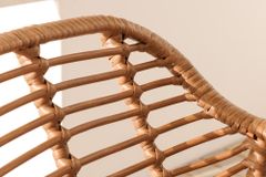 In- und Outdoor Bistro Balkon-Set PARIS braun Polyrattan Sitzgruppe wetterfest mit Tisch