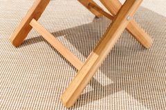 Massiver Beistelltisch EMPIRE TEAK 45cm natur Teakholz wetterfest