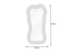 Design Wandspiegel ALICE II 100cm pastell greige