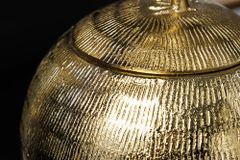 Dekorative Dose WILDLIFE BIRD 30cm gold antik rund Metall