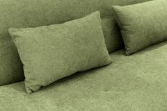 Modernes Schlafsofa ELYPSE 200cm grün Chenille 3-Sitzer Couch inkl. Kissen