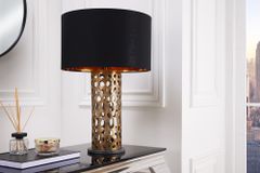 Design Tischlampe ABSTRACT LEAF kupfer antik Metall Marmorfuß handmade