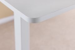 Höhenverstellbarer Schreibtisch WHITE DESK 140cm weiß Metallgestell Bürotisch