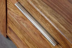 Massives TV-Board PURE 135cm braun Sheesham stone finish Lowboard Palisander