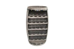 Authentisches Weinregal BODEGA 80cm natur Pinie Weinfass Shabby Chic