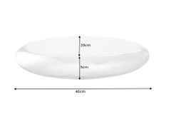 Modernes Design Wandregal TEAR 40cm silber Aluminium