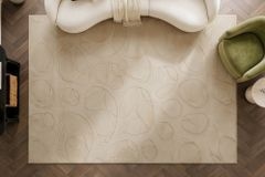3D Hochflor Teppich LUNA 230x160cm taupe Hoch-Tief-Effekt Indoor-Teppich