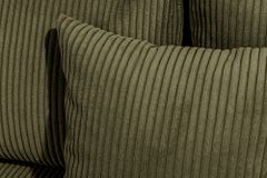 Moderne XXL Wohnlandschaft KENT 305cm grün Cord Bigsofa inkl. Hocker Federkern