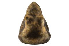 Deko-Figur SHARK HEAD 25cm bronze mit Ablagefach handmade