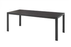 Moderner Gartentisch DESIGNO 205cm anthrazit schwarz Aluminium wetterfest