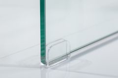 Design 3er Set Glas Couchtisch FANTOME 60cm Beistelltische transparent
