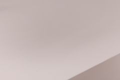 Design Nachttisch COMFORT 50cm weiß hängend mit Schublade und offenem Fach