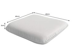 Outdoor Auflage COMFORT LINE 40x40cm anthrazit Sitzkissen für Gartenstuhl