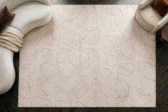 3D Hochflor Teppich LUNA 300x230cm beige Hoch-Tief-Effekt Indoor-Teppich