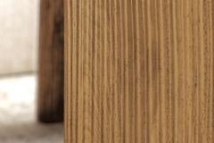 2er Set Couchtische OSAKA 120cm weiß Marmor Keramik natur Eiche
