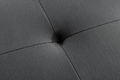 Design Sitzbank BOUTIQUE 100cm dunkelgrau Samt schwarze Metallbeine