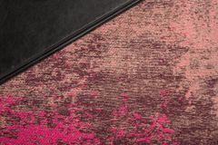 Design Bodenkissen XL MODERN ART 70cm rot pink abstraktes Muster Sitzpouf