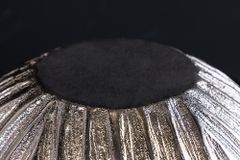 Handgefertigte Deko-Vase ELEGANCE 25cm silber Hammerschlag Design