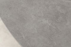 Runder In- und Outdoor Esstisch GALAXY 120cm graphit Keramik anthrazit Aluminium Gartentisch