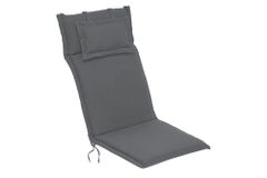 Outdoor Kissen ROG 46x119cm anthrazit Sitzkissen Polster-Auflage für Hochlehner