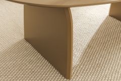 Design Couchtisch ORBIT 120cm greige organische Form