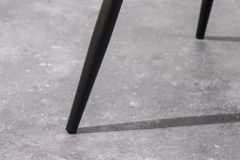 Moderner Stuhl DESIGNO greige schwarz Kunststoff Gartenstuhl mit Armlehnen Indoor Outdoor