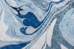 Moderner XXL Teppich ART RUGS 350x240cm grau blau weiß Flachgewebe Indoor
