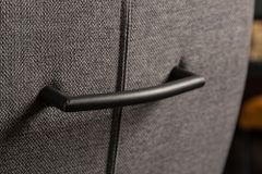 Moderner Freischwinger Stuhl COMFORT grau mit Komfortgriff