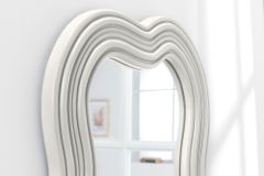 Design Wandspiegel ALICE II 100cm weiß