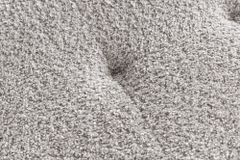Design Sitzbank BOUTIQUE 100cm champagner greige Bouclé schwarze Metallbeine Polsterbank
