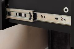 Hängender Nachttisch FLOATING 35cm schwarz Regal mit Schublade