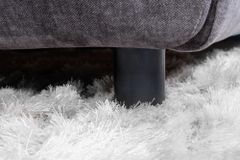 Design Bett MILANO 180x200cm grau Vogue Seiden Samtstoff