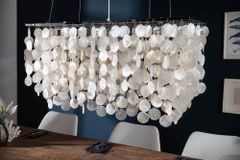 Design Hängelampe SHELL REFLECTIONS 80cm Muschellampe Perlmutt