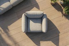 In- und Outdoor Gartensessel SEAHAWK anthrazit Aluminium Olefin 1-Sitzer Sofa wetterfest