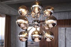Extravagante Hängeleuchte GALAXY 72cm silber Hängelampe Modern Design
