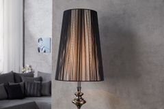 Edle Design Stehlampe LUCIE 160cm schwarz Barock Stil Stehleuchte
