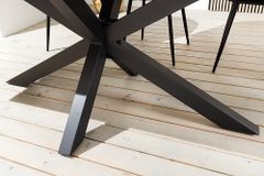In- und Outdoor Esstisch GALAXIE 200cm anthrazit Keramik Aluminium wetterfest