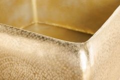 Design Couchtisch UNIT 70cm gold Metall Hammerschlag handmade