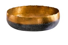 Handgearbeitete Deko Schale ORIENT 52cm gold mit Patina im Classic Hammerschlag Design
